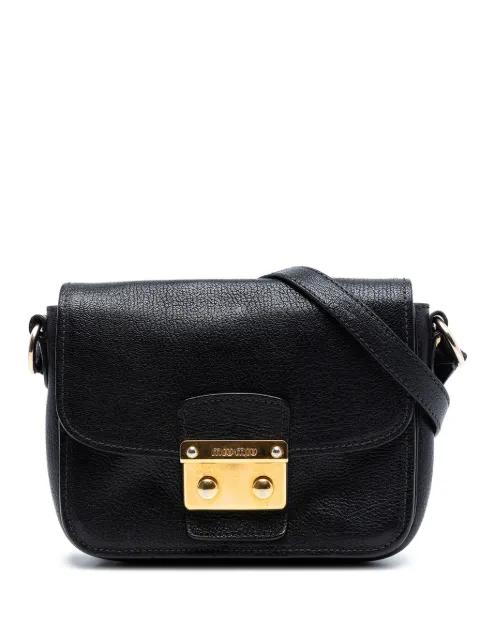 Miu Miu Pre-Owned 2010-2025 Goatskin Madras crossbody bag