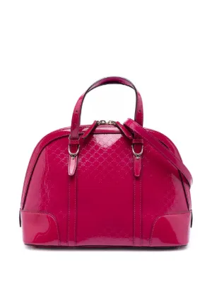 Gucci Pre-Owned 2000-2015 スモール マイクログッチシマ パテント 