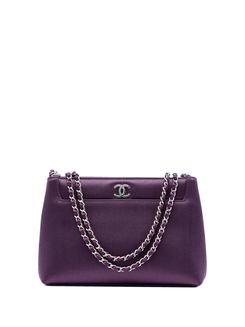 CHANEL Pre-Owned 2000-2002 Mini CC Satin Evening shoulder bag - Viola