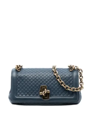 Miu Miu Pre-Owned 2010-2026 Matelasse Patent Frame Clutch Bag