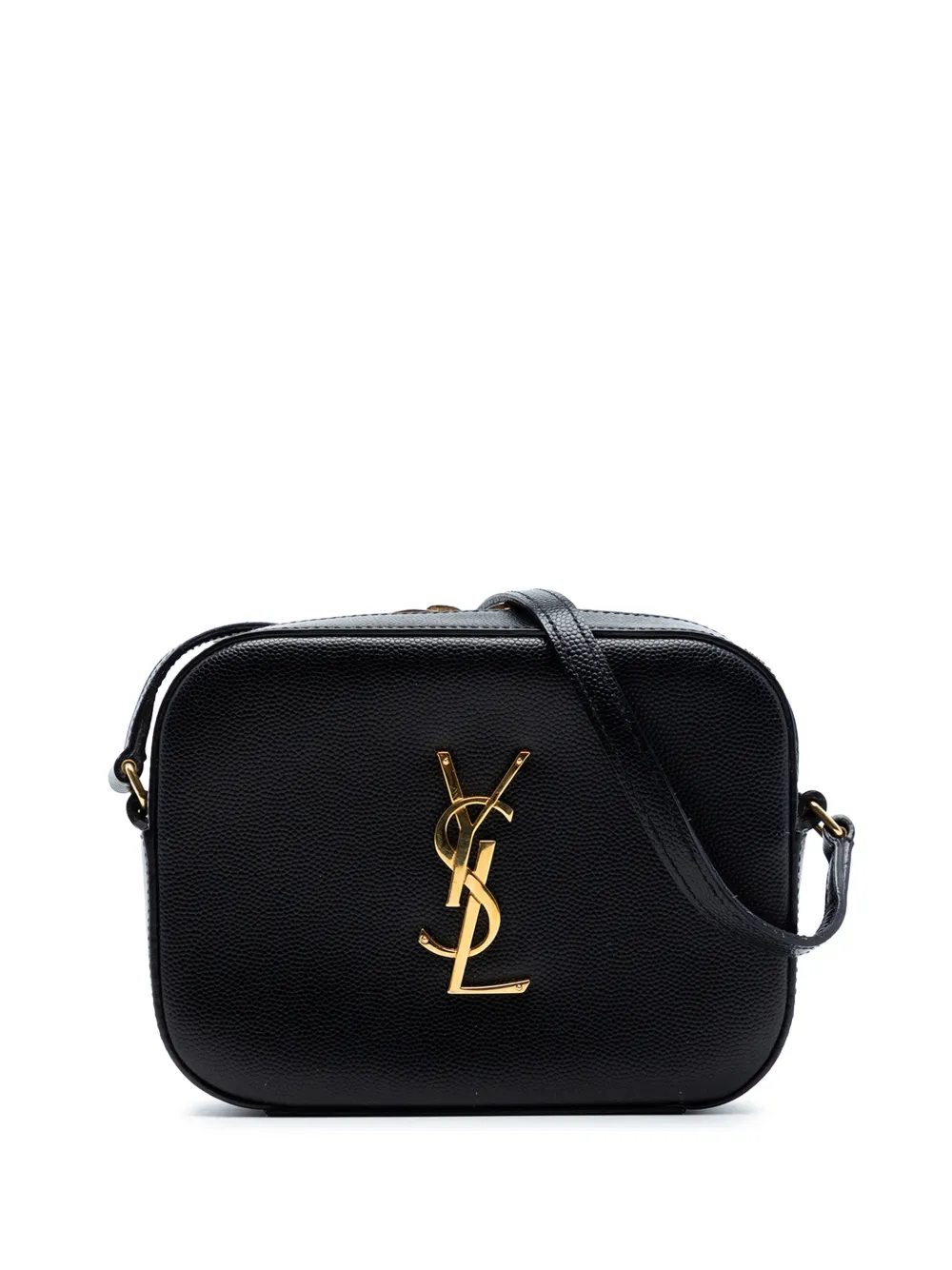 Saint Laurent Pre-Owned 2015 Small Grain De Poudre Classic Monogram Camera Bag crossbody bag - Nero