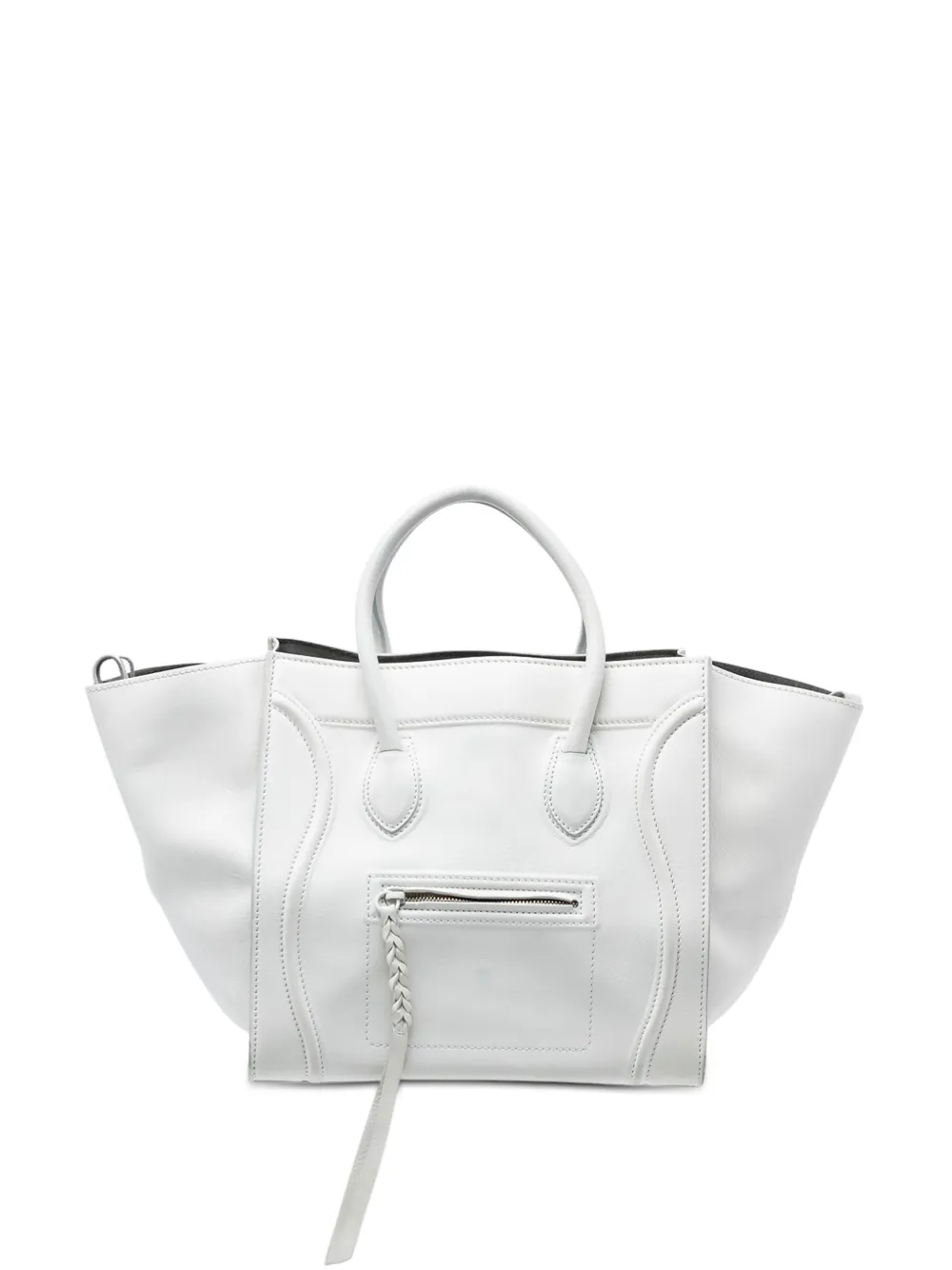 Celine Pre-Owned 2011 Medium Leather Phantom Luggage tote bag - Bianco