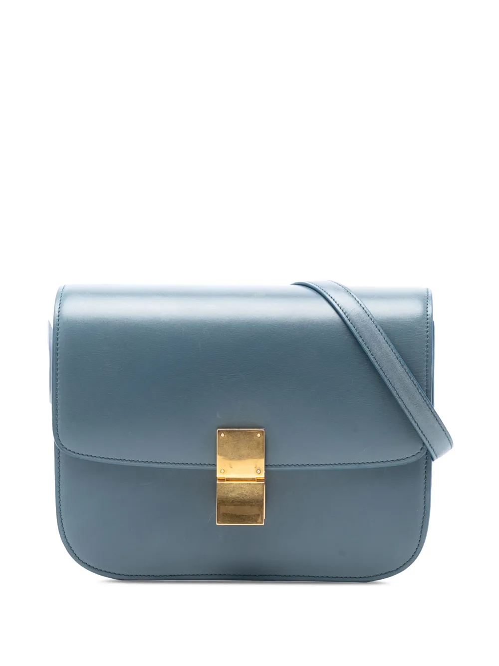 Celine Pre-Owned 2012 Medium Calfskin Classic Box crossbody bag - Blu