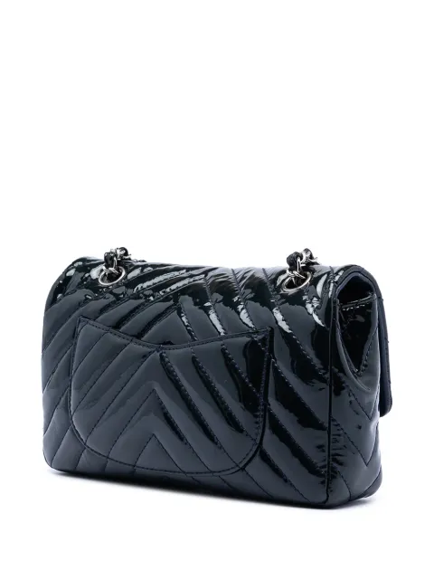 CHANEL Pre-Owned 2009-2010 Small Classic Chevron Patent Single Flap shoulder bag