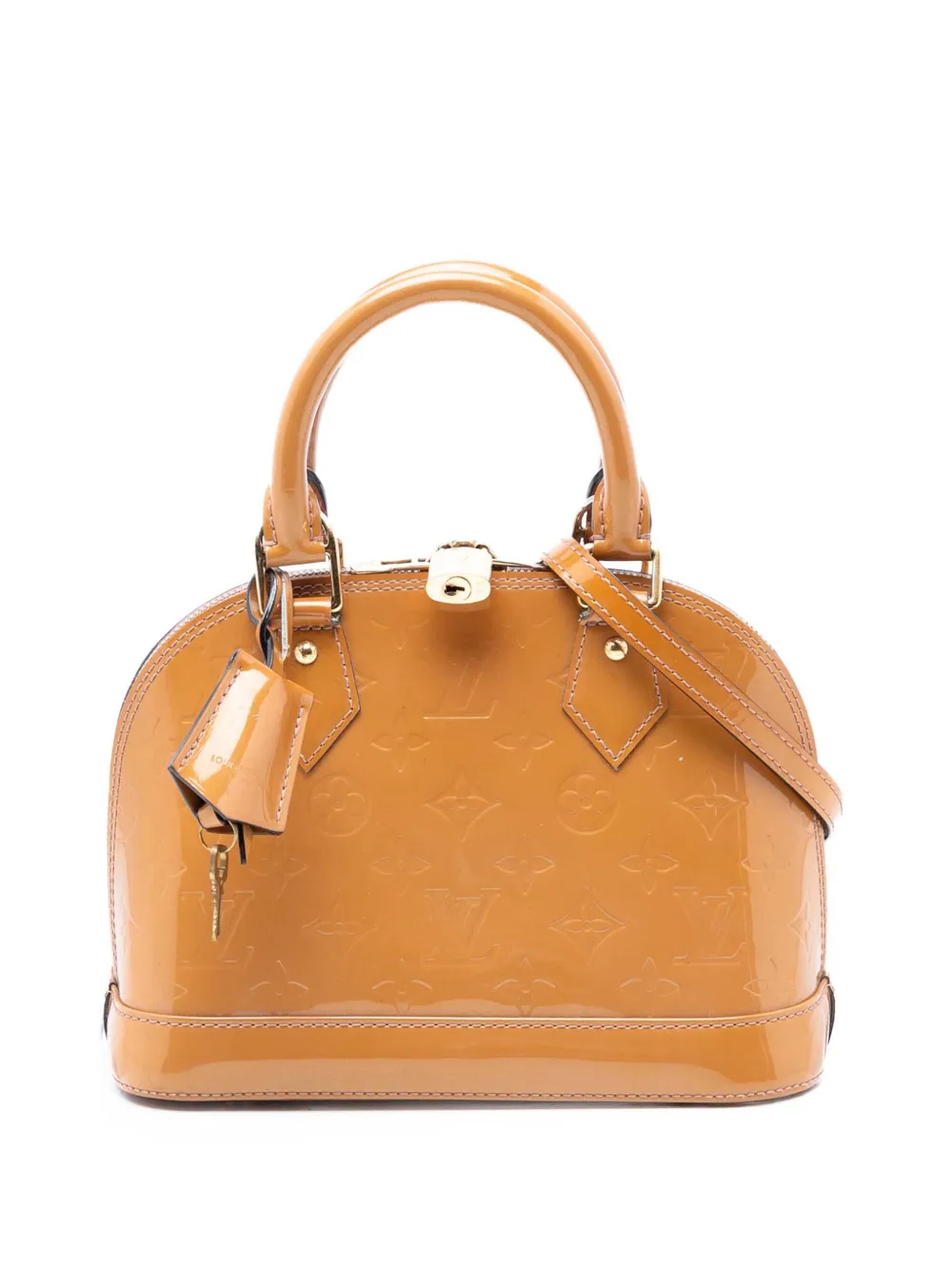Louis Vuitton Pre-Owned 2012 Monogram Vernis Alma BB satchel - Marrone
