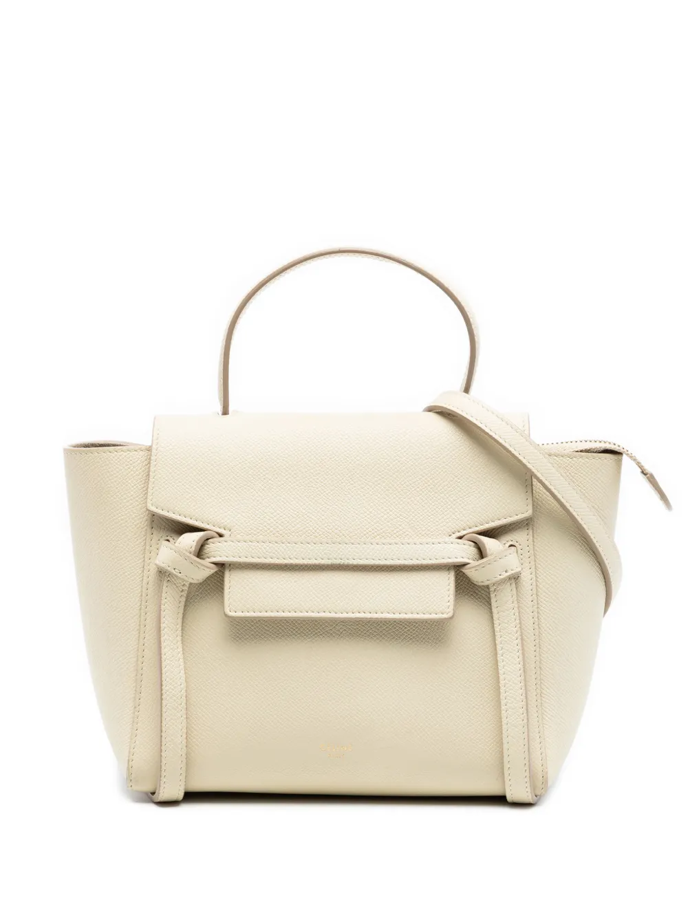 Celine Pre-Owned 2018 Nano Grained Calfskin Belt Bag satchel - Marrone