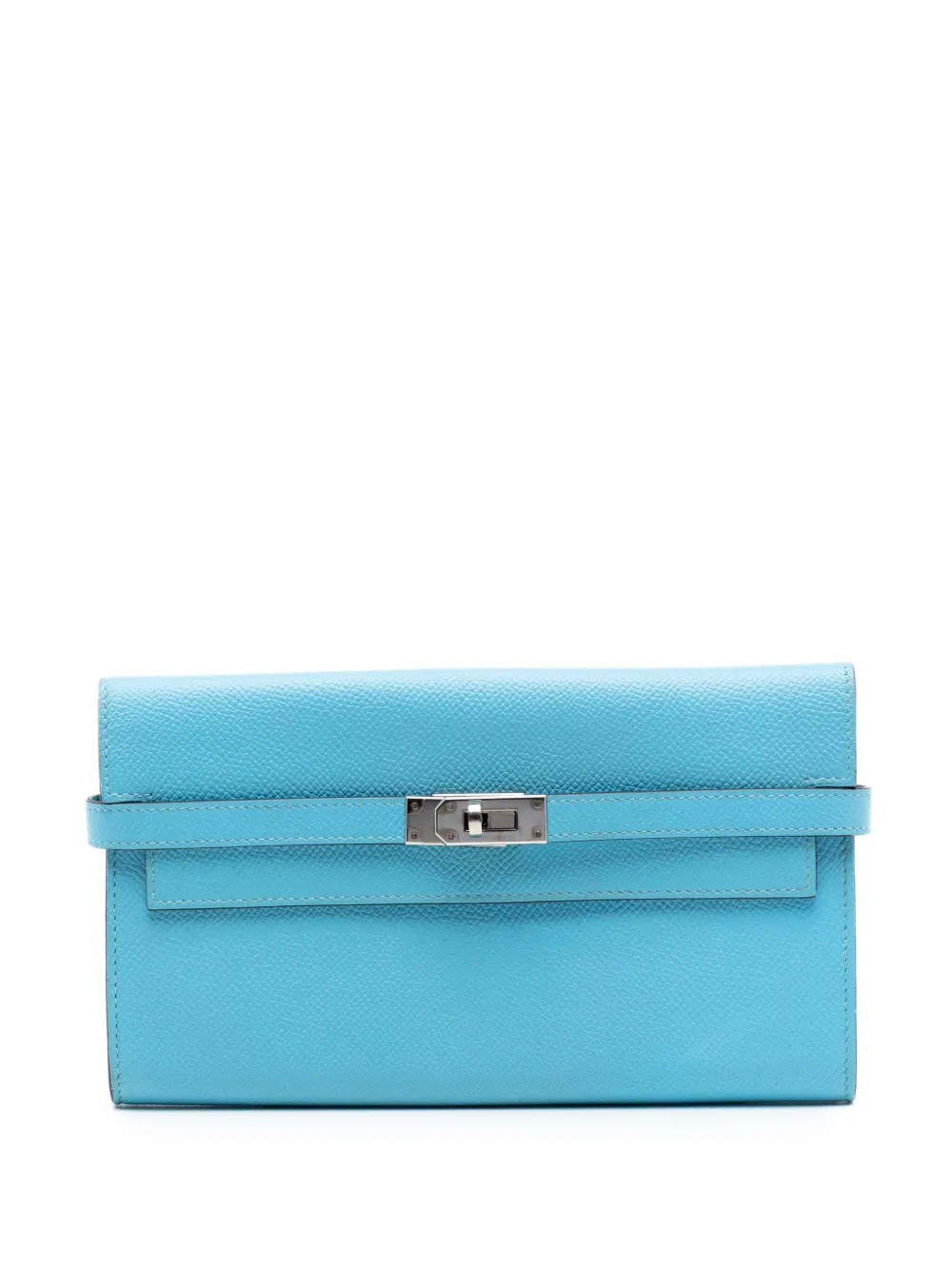 Hermès Pre-Owned 2018 Epsom Kelly Longue Wallet long wallets - Blu