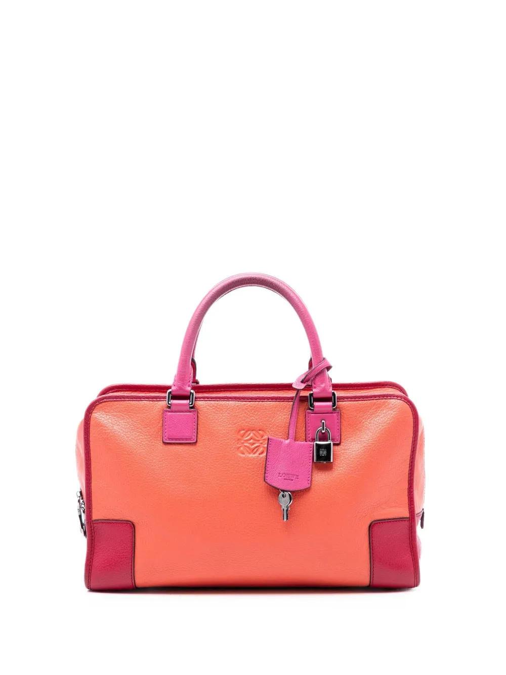 Loewe Pre-Owned 2011 Tricolor Goatskin Amazona 36 handbag - Orange