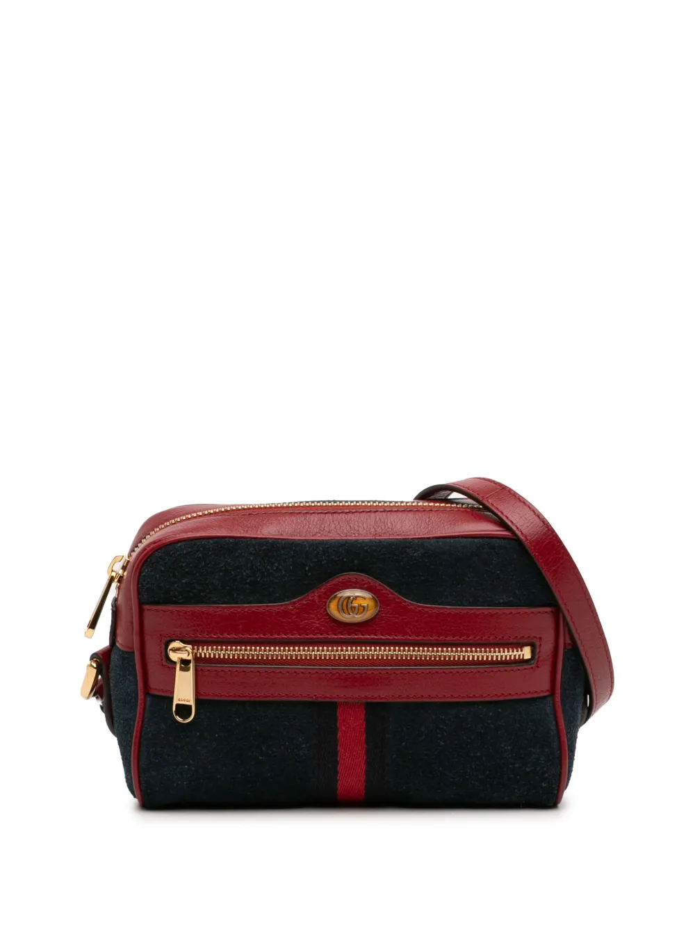 Gucci Pre-Owned 2000-2015 Mini Suede Ophidia crossbody bag - Blue