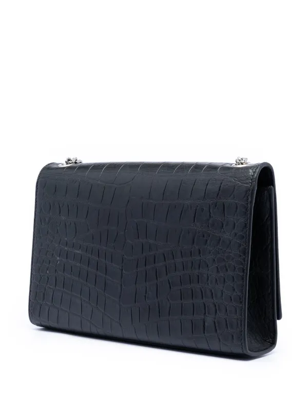 Saint Laurent Pre-Owned 2016 ミディアム クロコエンボスレザー