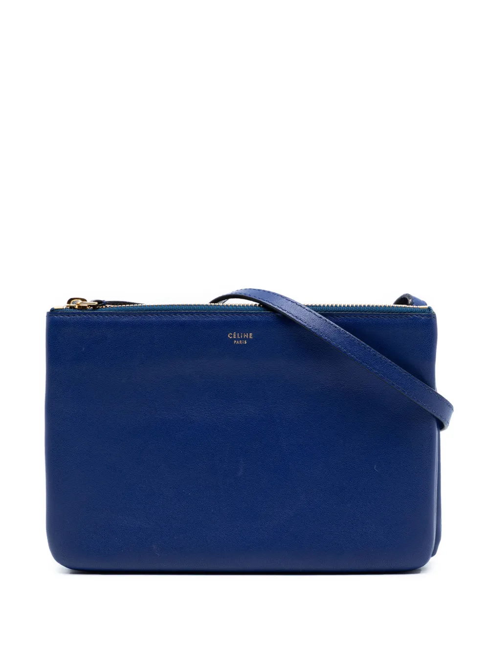 Celine Pre-Owned 2013 Small Lambskin Trio crossbody bag - Blu