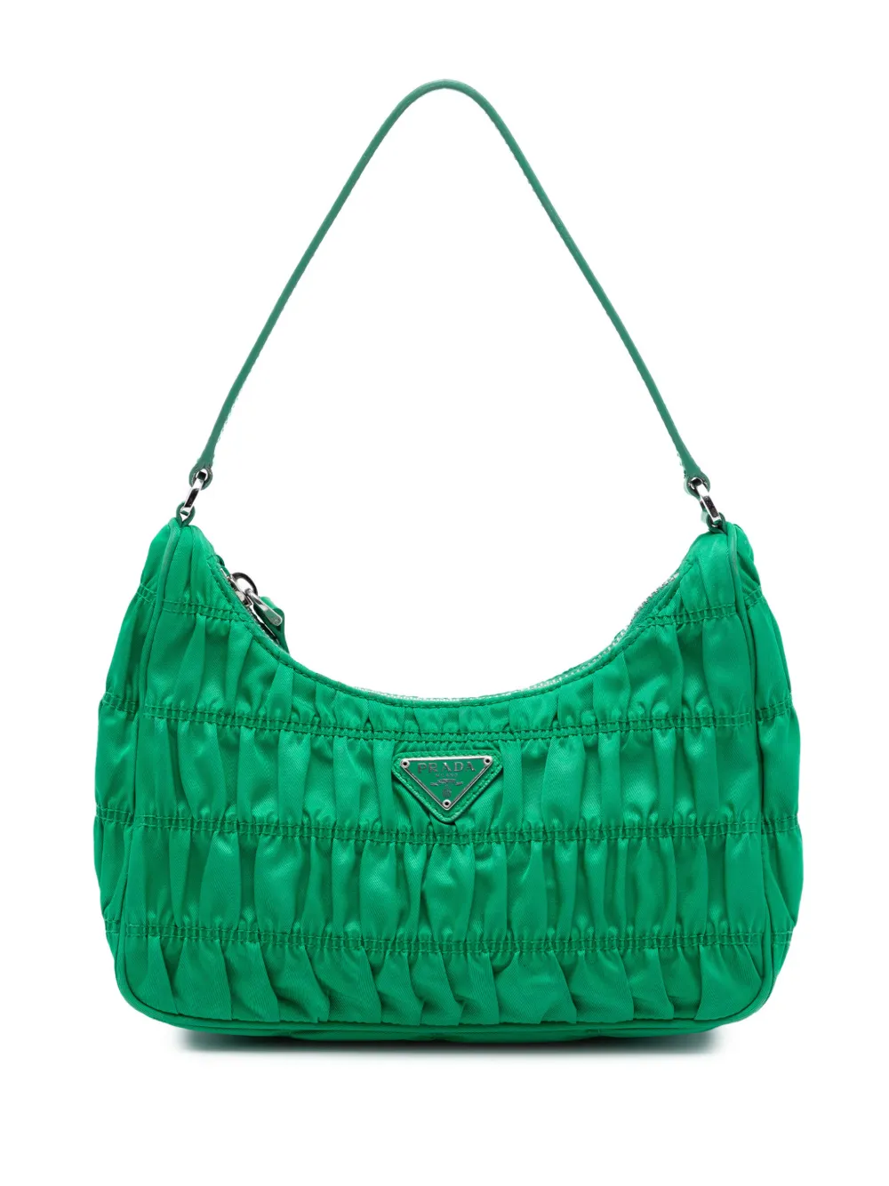 Prada Pre-Owned 2000-2013 Tessuto Gaufre Re Edition shoulder bag - Verde