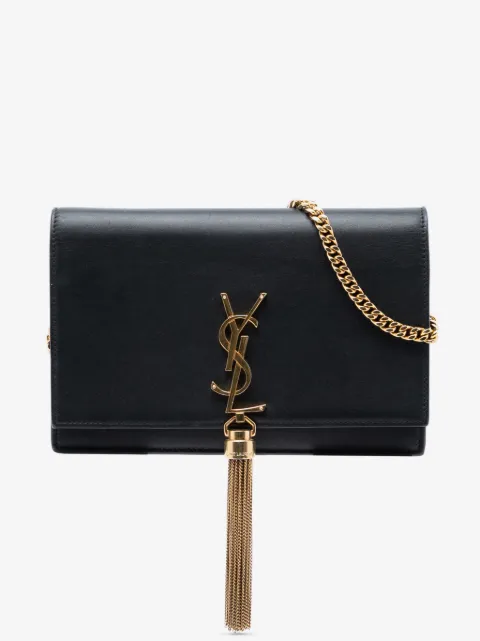 Saint Laurent Pre-Owned 2017 Monogram Kate Chain Umhängetasche aus glattem Kalbsleder mit Quaste