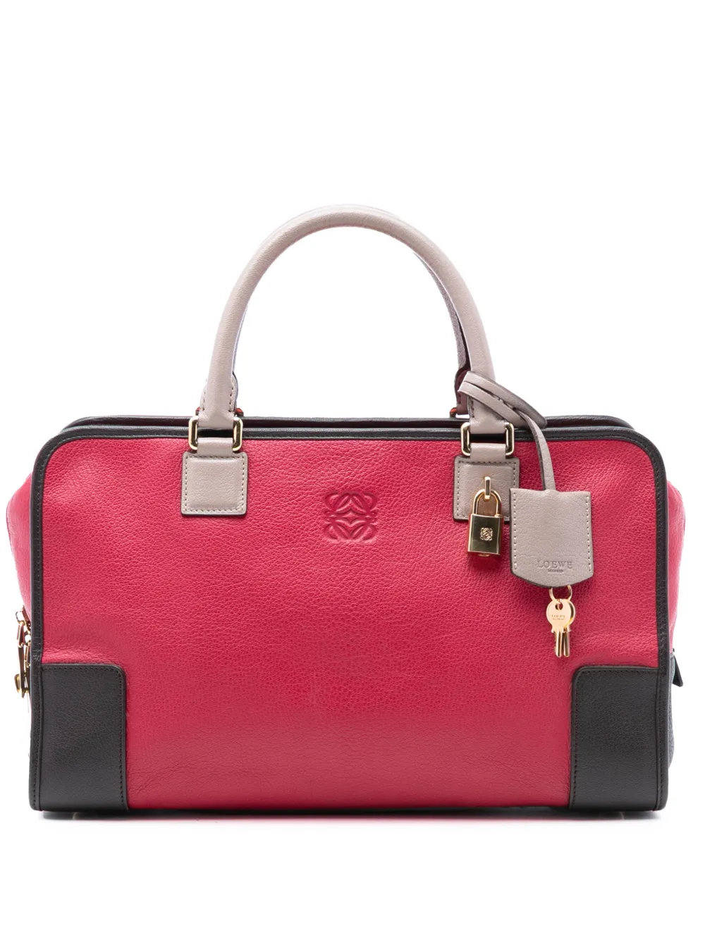 Loewe Pre-Owned 2012 Tricolor Leather Amazona 36 handbag - Rosso