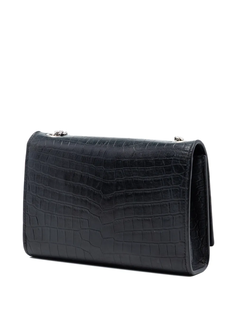 Saint Laurent Pre-Owned 2018 クロコエンボス レザー モノグラム