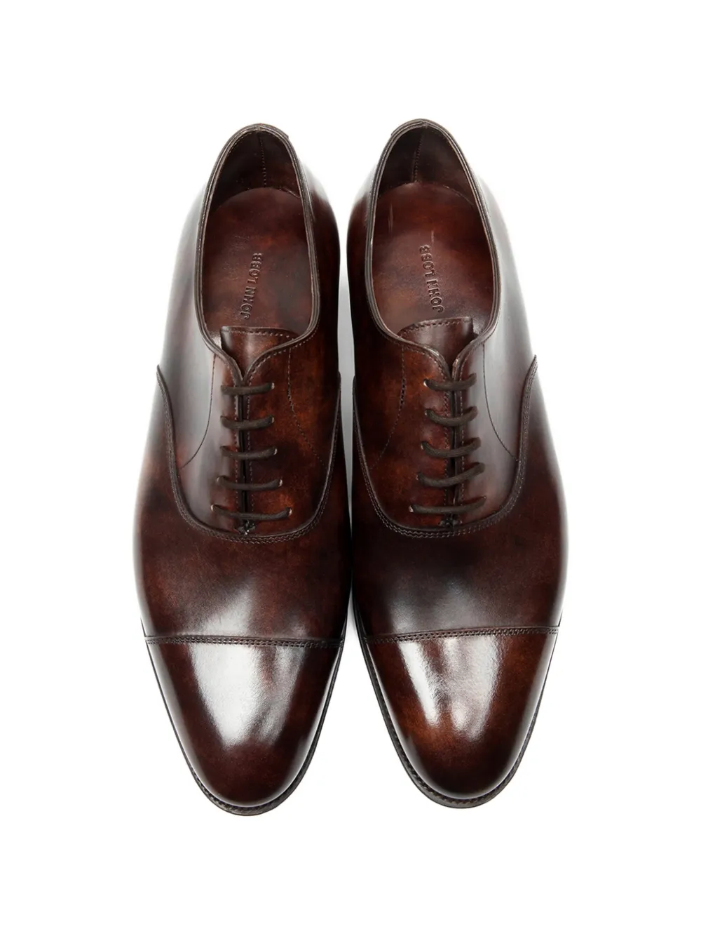 John Lobb City II Oxford schoenen met ronde neus Bruin