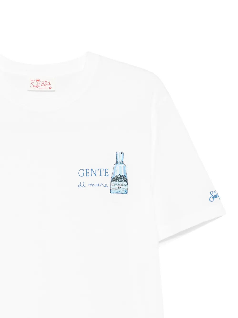 MC2 Saint Barth T-shirt met geborduurd logo Wit