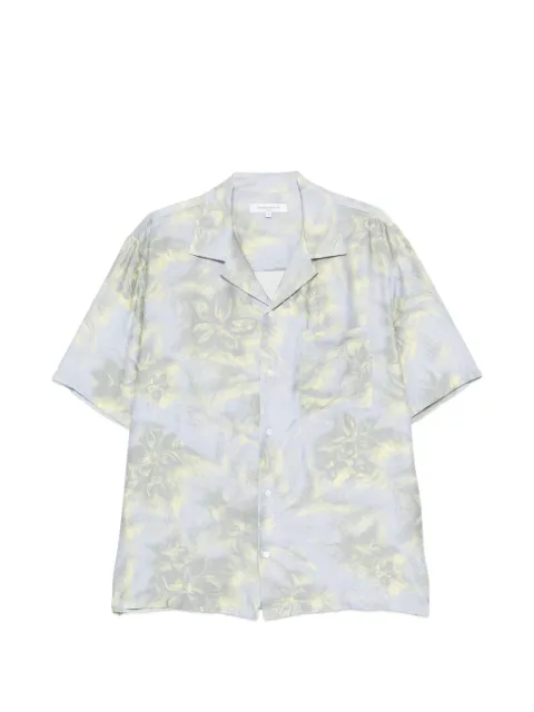 Maison Kitsuné floral-print short-sleeve shirt