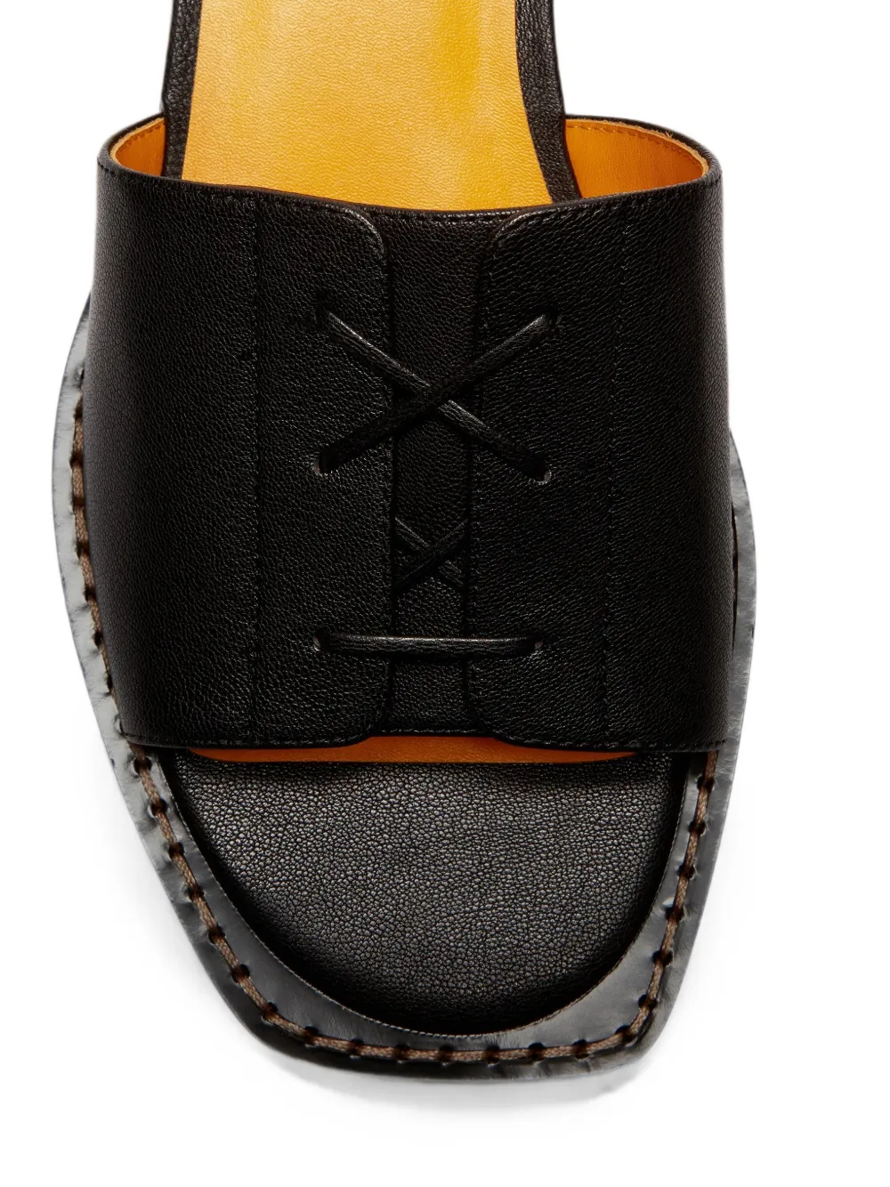 LILI CURIA Vera lace-up sandals Zwart