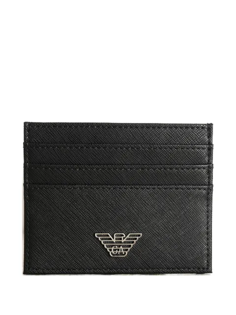 Emporio Armani logo-plaque cardholder wallet