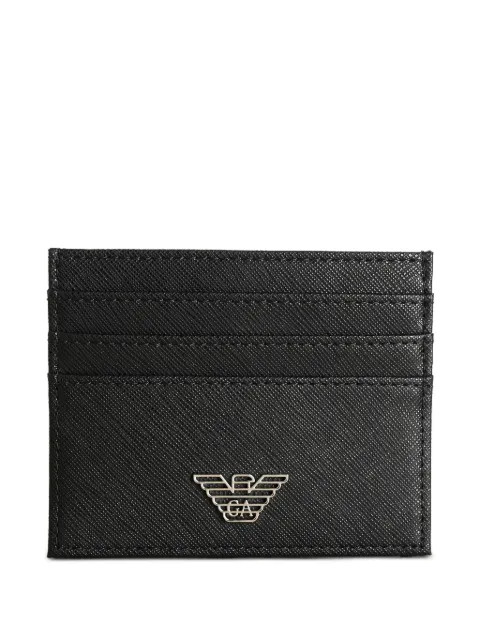 Emporio Armani logo-plaque cardholder wallet