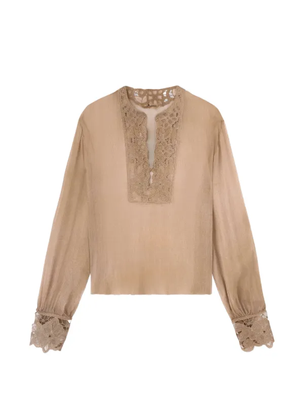 Ermanno Scervino フローラル ブラウス | ニュートラル | FARFETCH JP