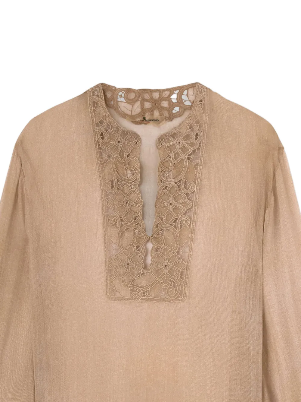 Ermanno Scervino Blouse met bloemenprint Beige