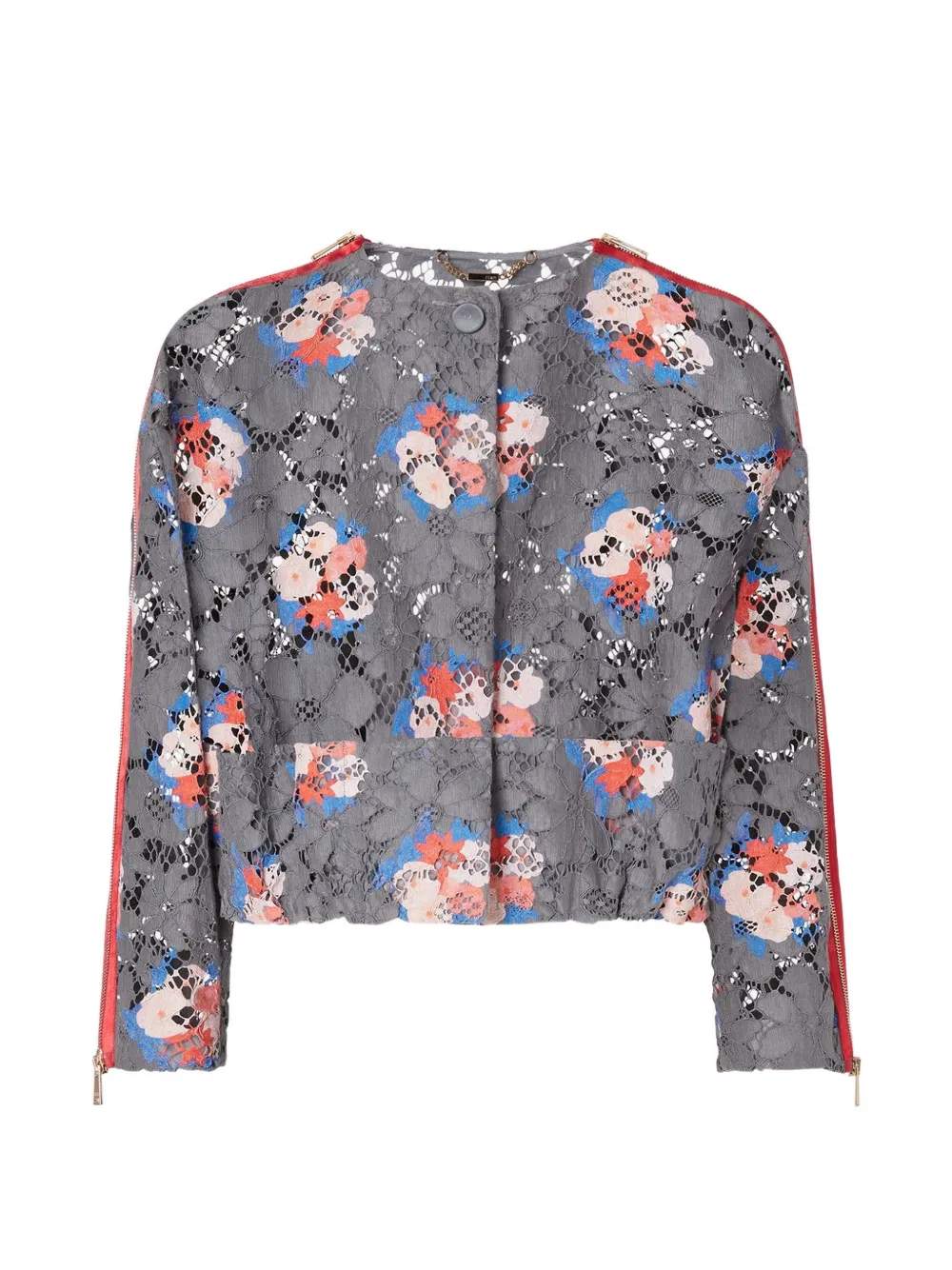 FENDI printed lace jacket - Grigio