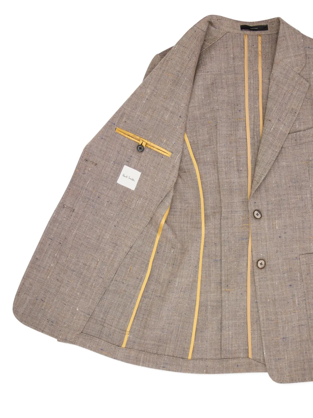 Paul Smith Notch Lapel Blazer In Brown