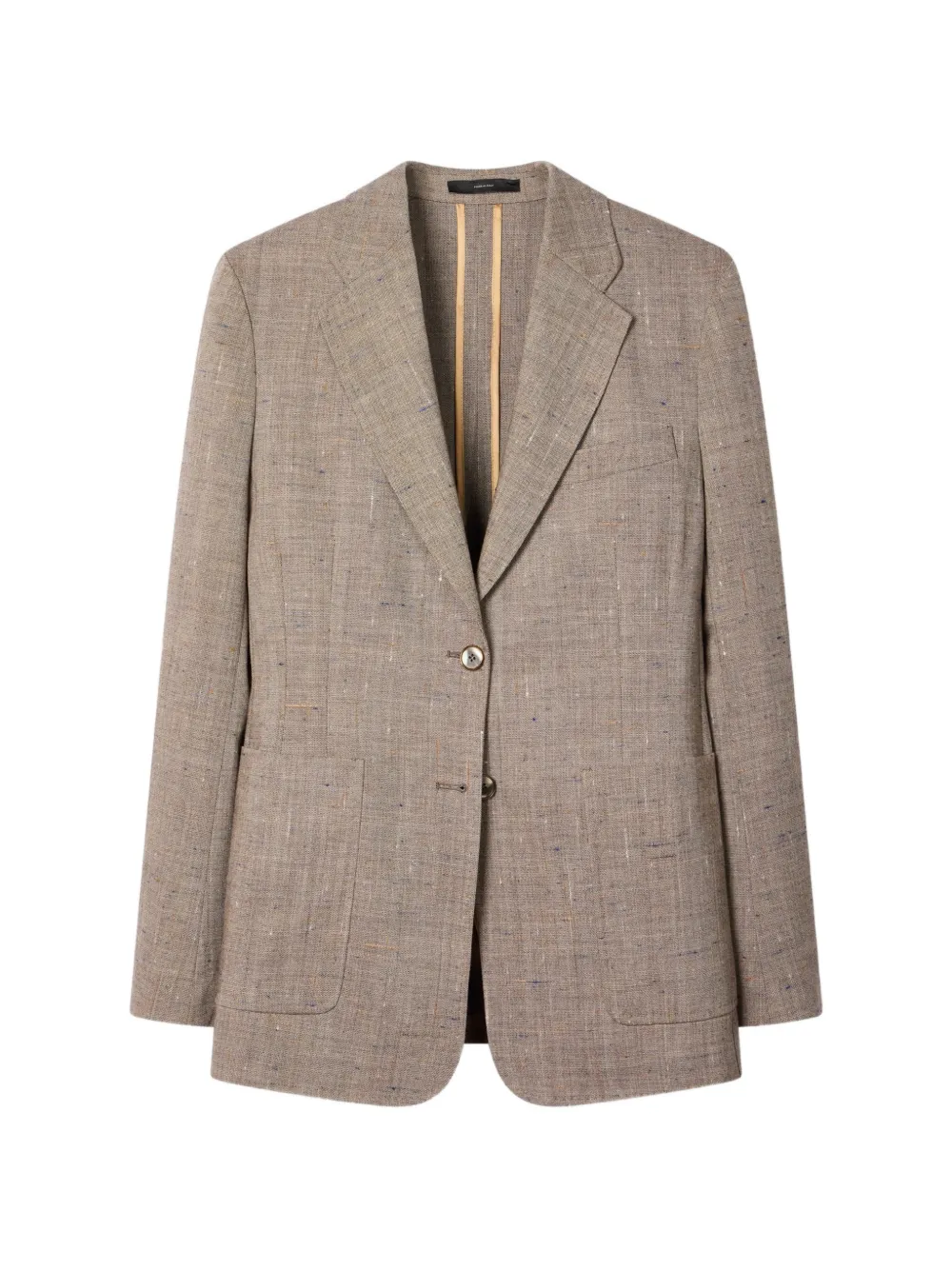 Paul Smith Notch Lapel Blazer In Brown
