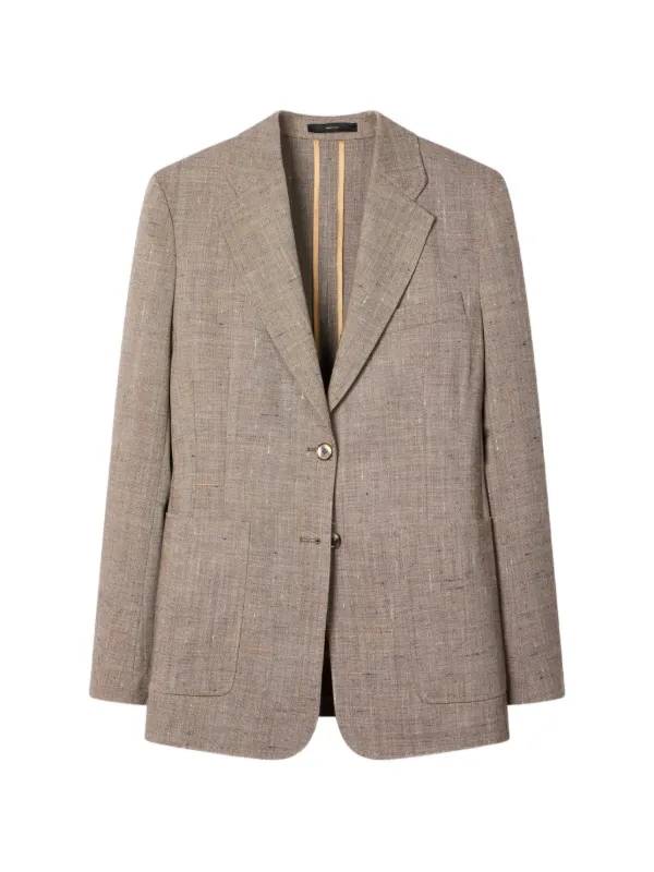 Paul Smith Unlined Flecked Wool Blazer in Neutrals