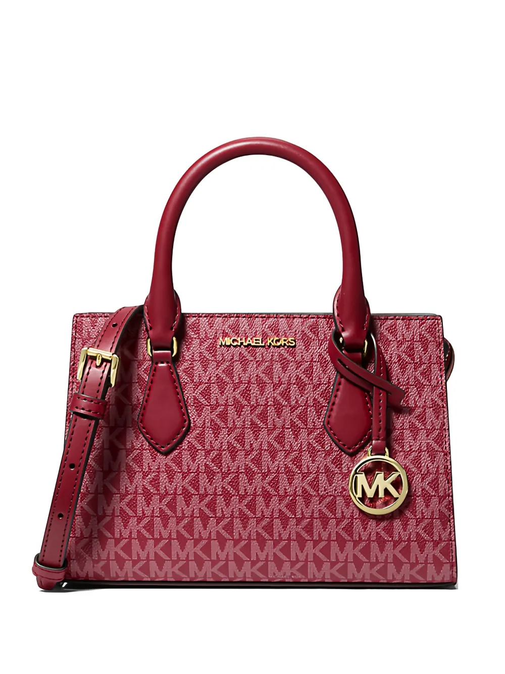Michael Kors small Sheila zip-up cross body bag - Rosso
