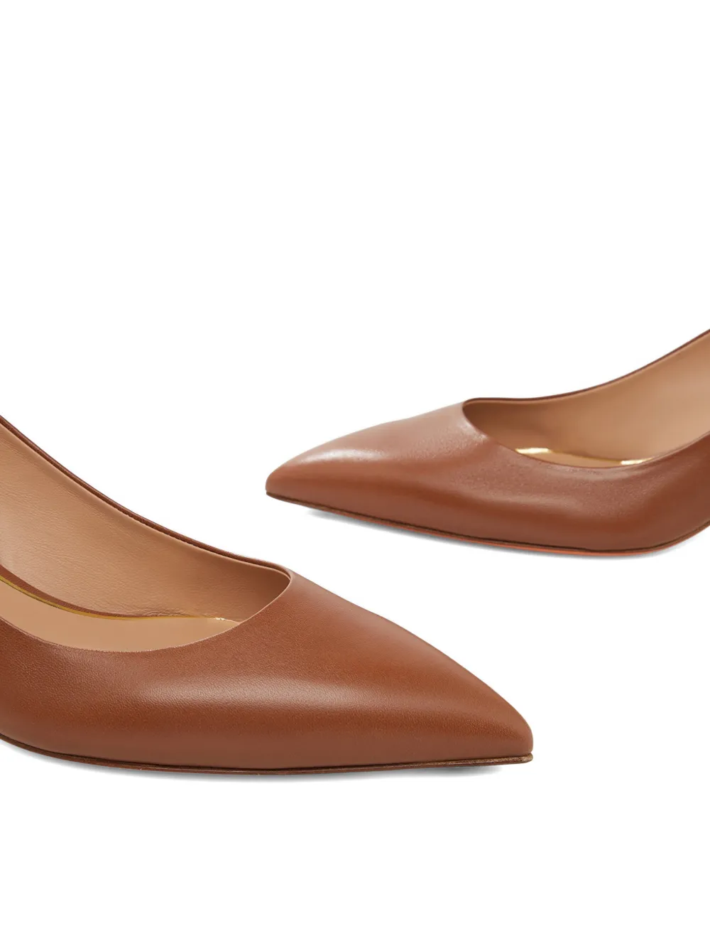 Santoni Audrey pointed-toe slingback pumps Bruin