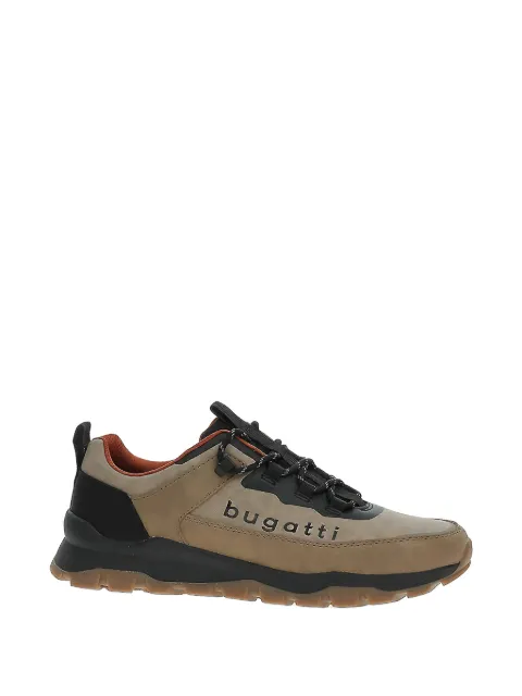 Bugatti lace-up panelled sneakers