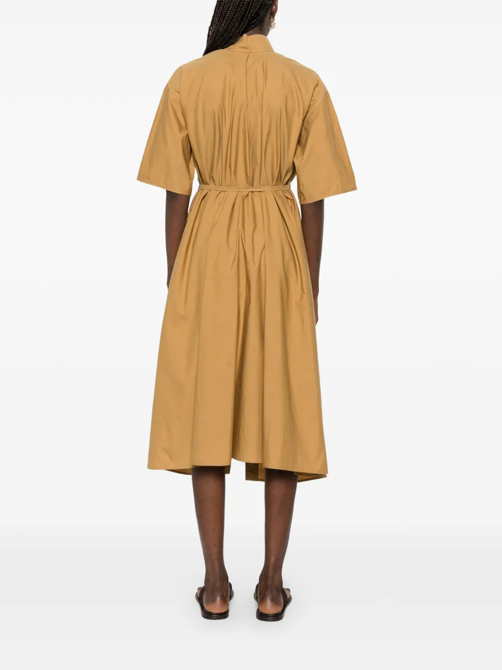 LEMAIRE Midi-jurk met korte mouwen Beige