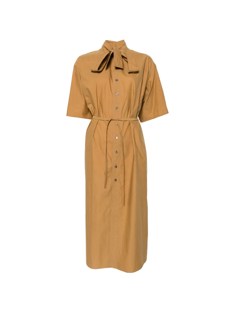 LEMAIRE tie detail button dress - Toni neutri