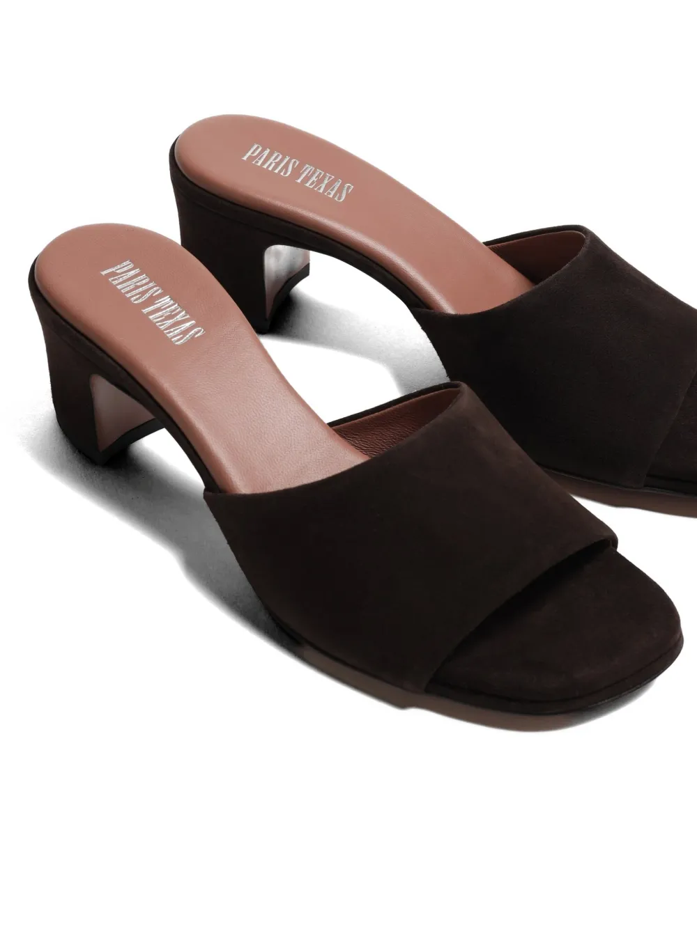 Paris Texas Ava block-heel mules Bruin