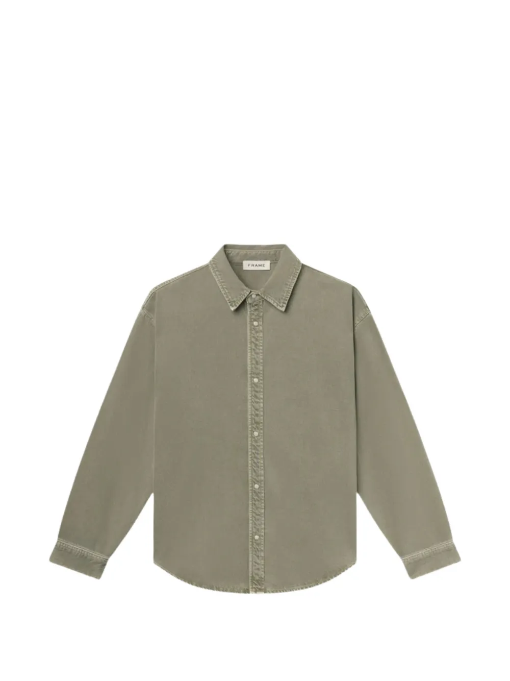 FRAME relaxed-fit long-sleeve overshirt - Verde