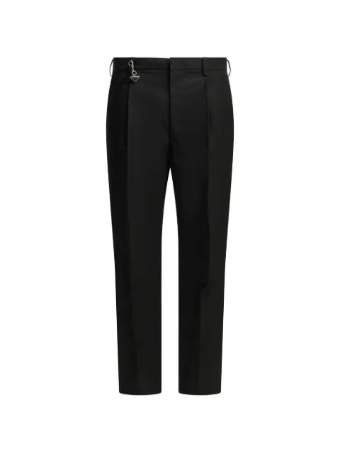 Prada triangle charm trousers
