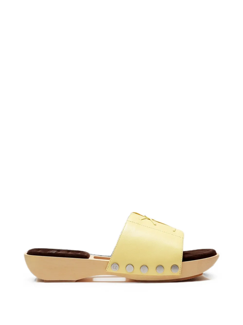 LILI CURIA Uma lace-up studded sandals Geel