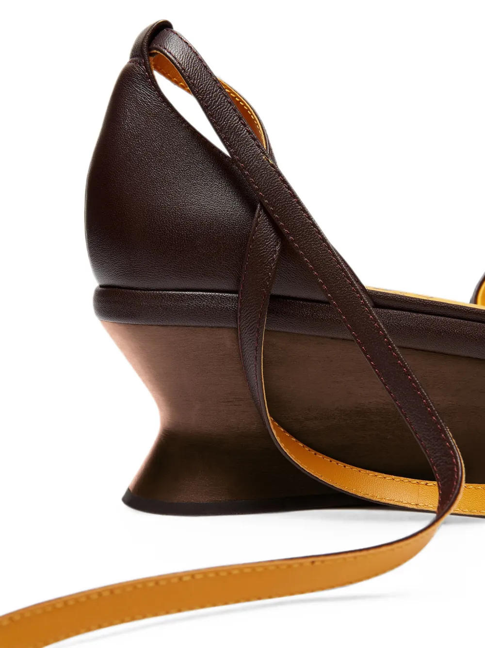 LILI CURIA Petra lace-up platform sandals Bruin