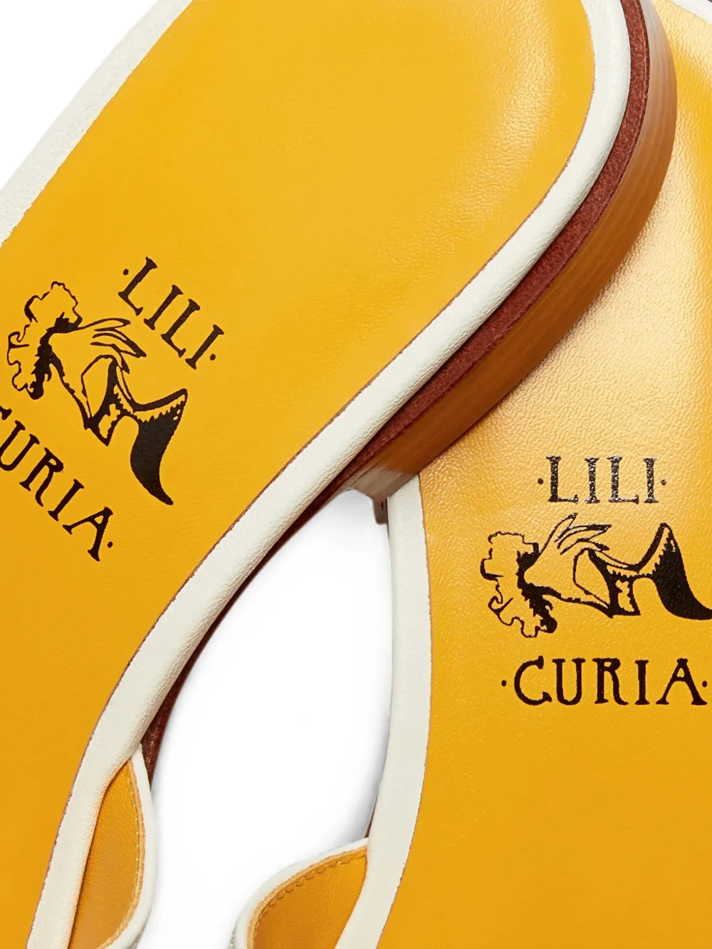 LILI CURIA Vera lace-up sandals Beige
