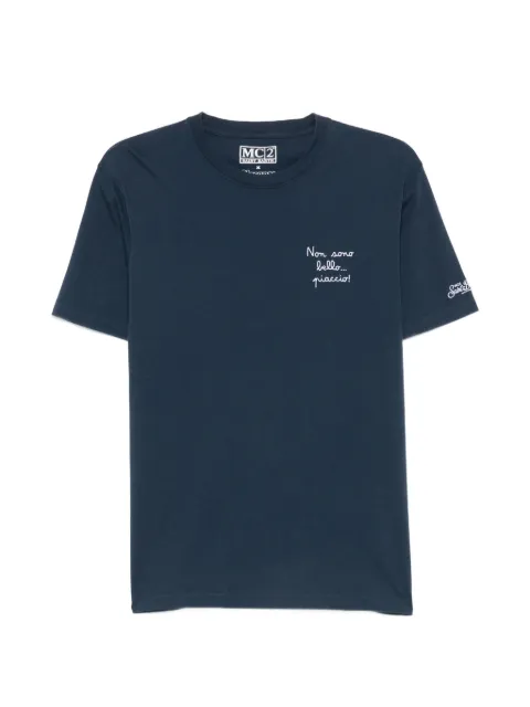MC2 Saint Barth embroidered cotton T-shirt