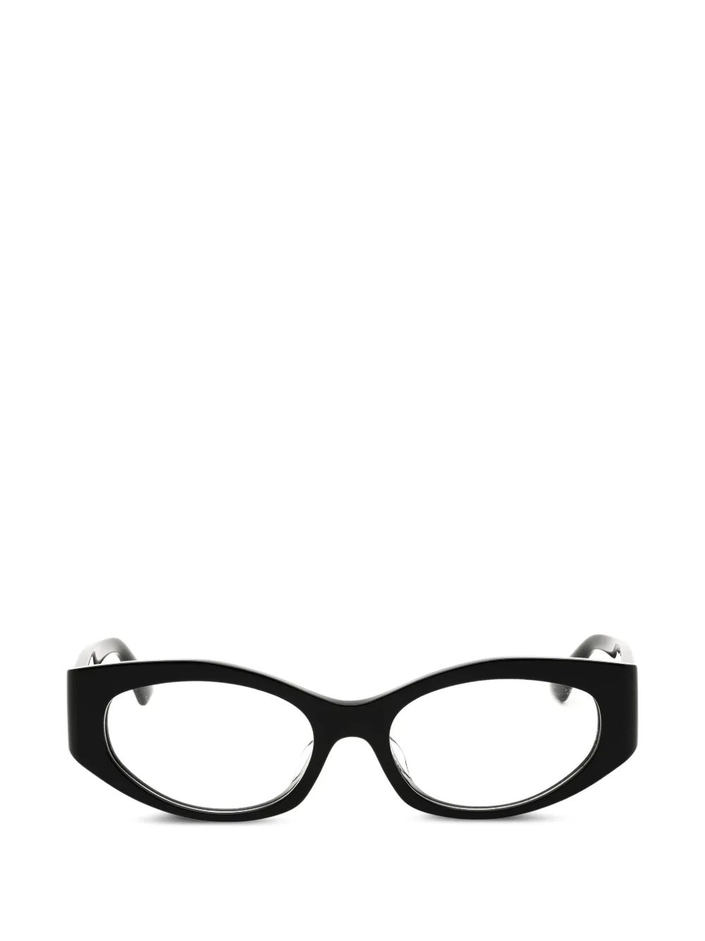 Versace oval-frame glasses - Nero