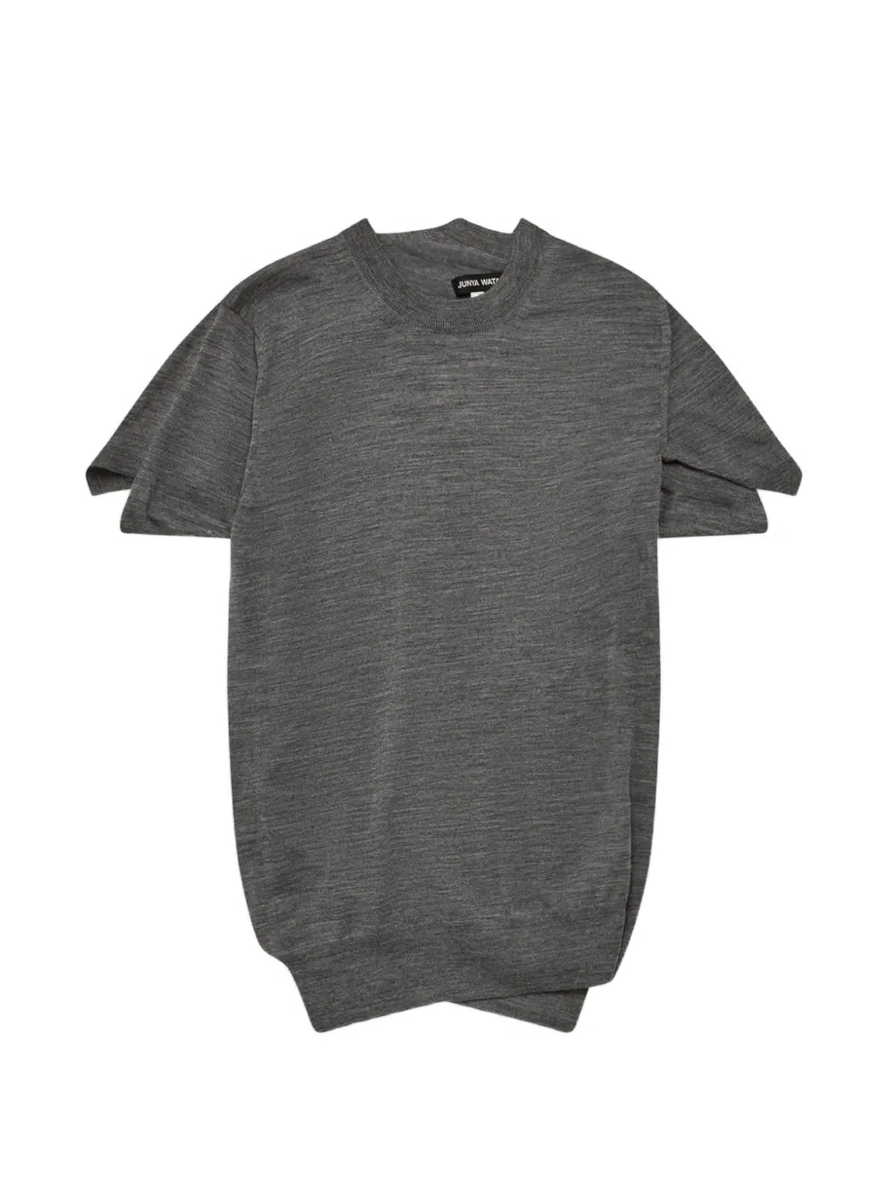 Junya Watanabe raglan short-sleeve knitwear - Grigio