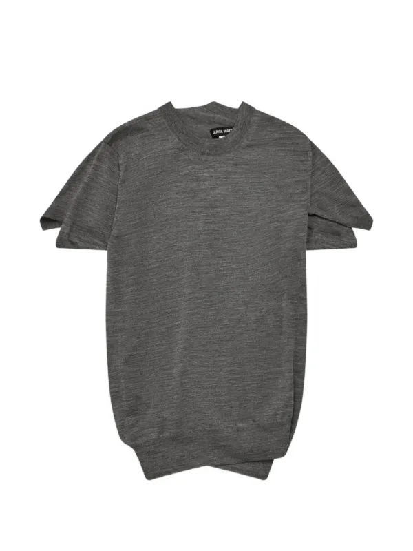 Junya Watanabe Raglan Short-sleeve Knitwear in Grey