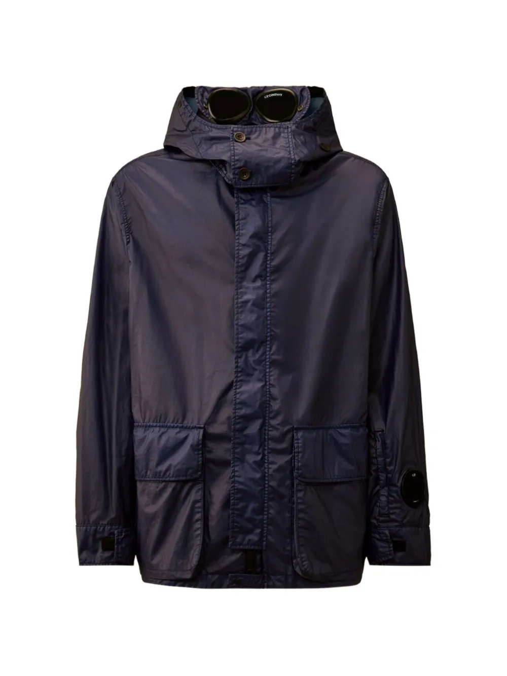 C.P. Company goggle-detail hooded jacket - Blu