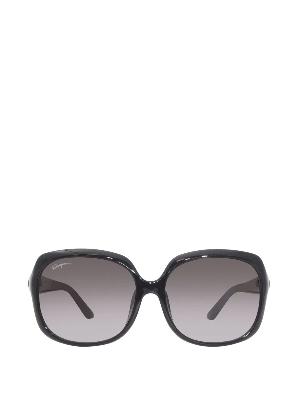Ferragamo rectangle full-rim sunglasses - Nero