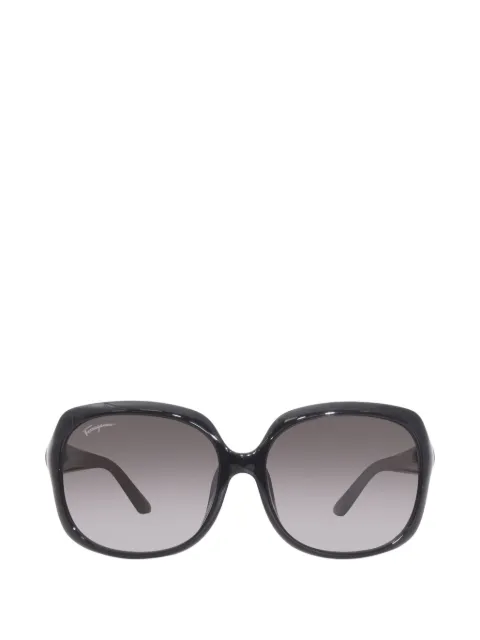 Ferragamo rectangle full-rim sunglasses