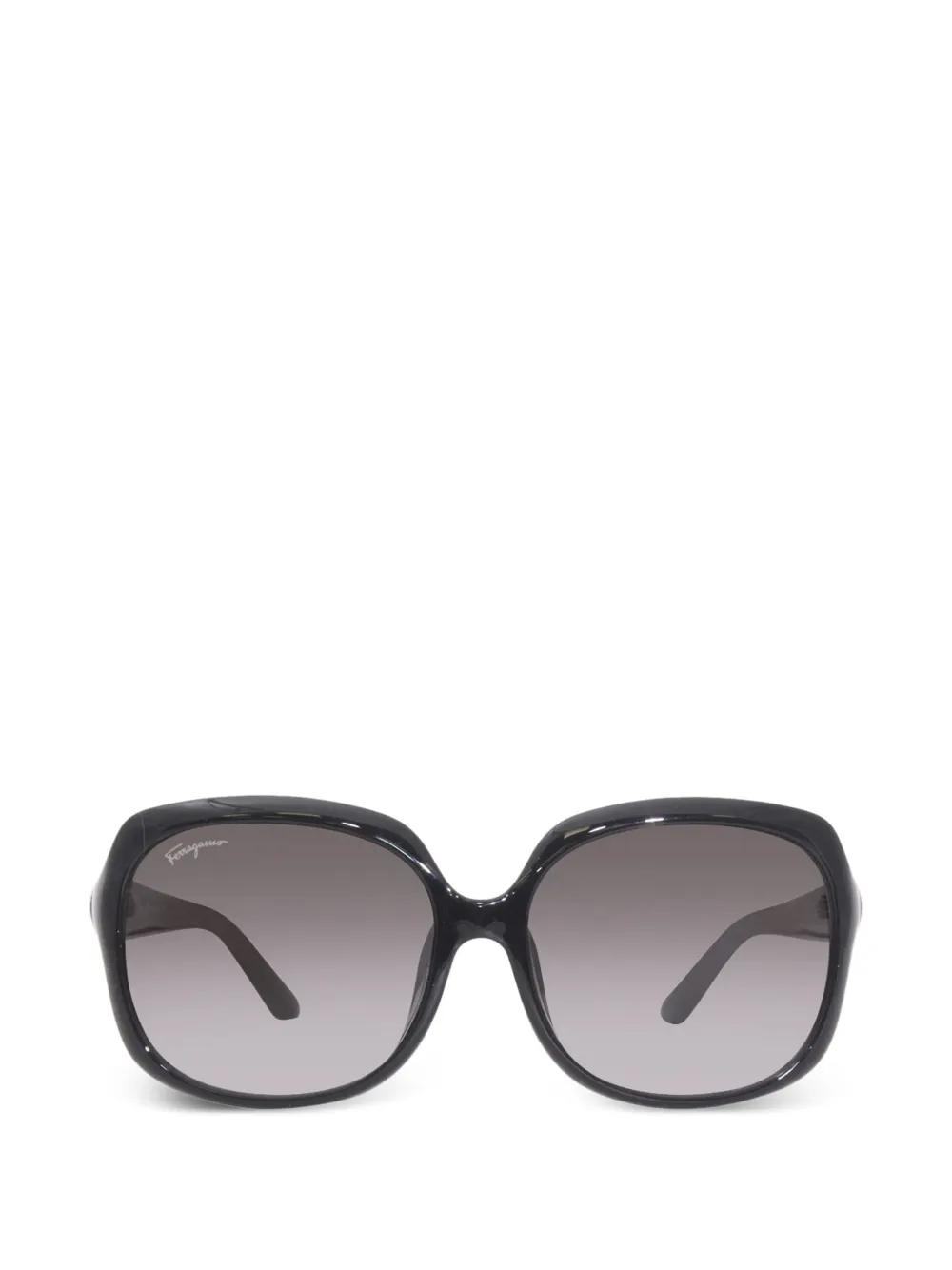 Ferragamo rectangle full-rim sunglasses - Nero